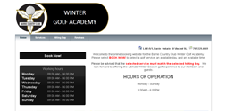 Winter golf academy of "Barrie Country Club"