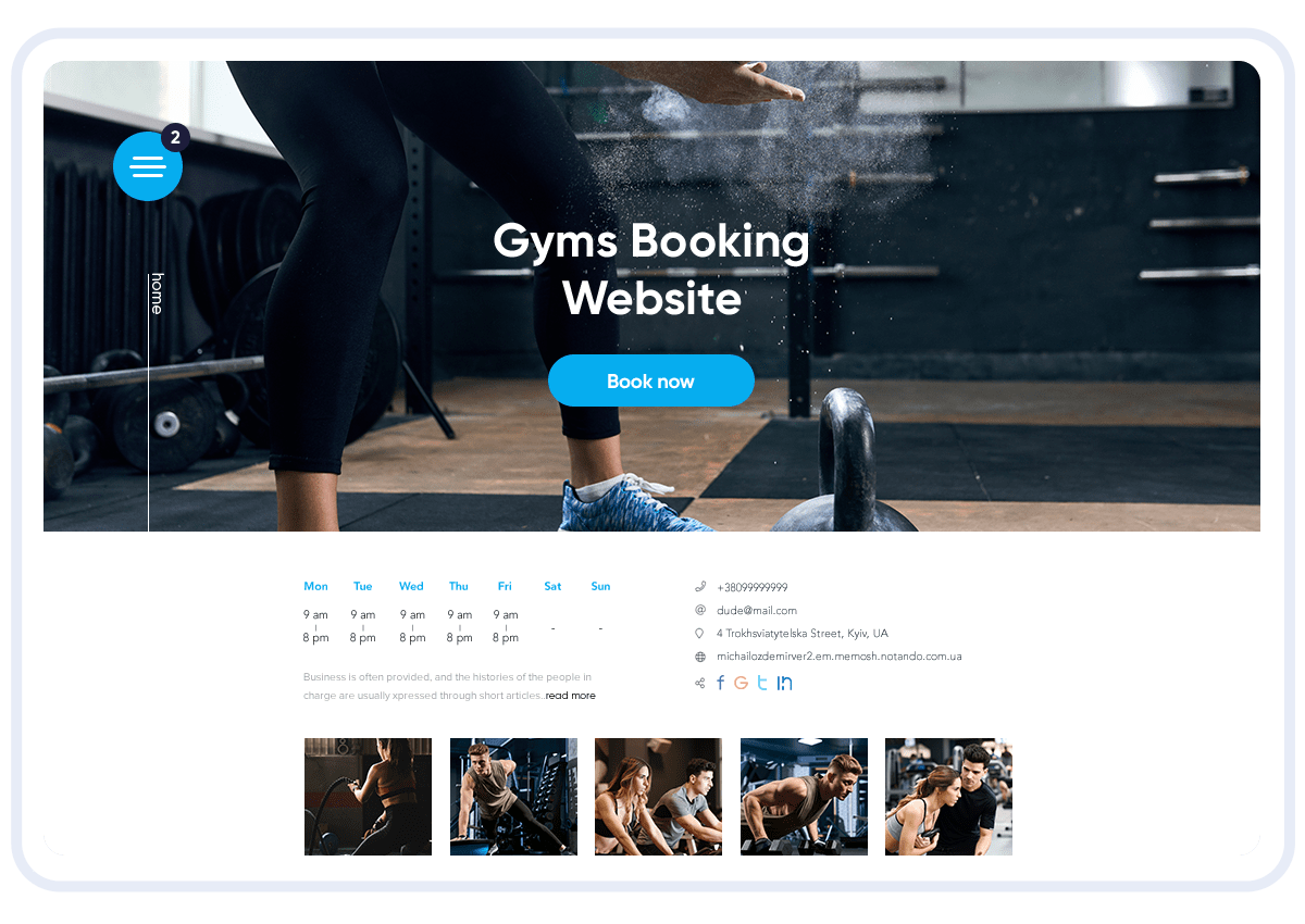 Online Booking System for Personal Trainers