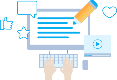 Create informative content iamge