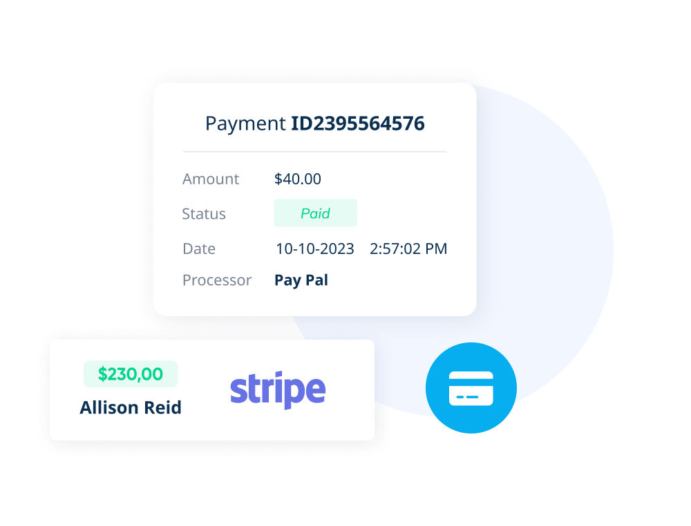 Effortlessly handle both online and on-site payments