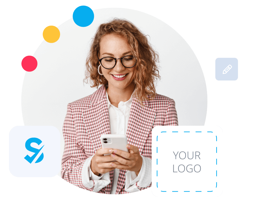 Unique company branding image