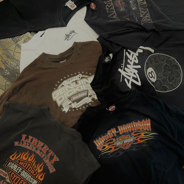Harley Davidson, Dickies, Realtree, Stussy
