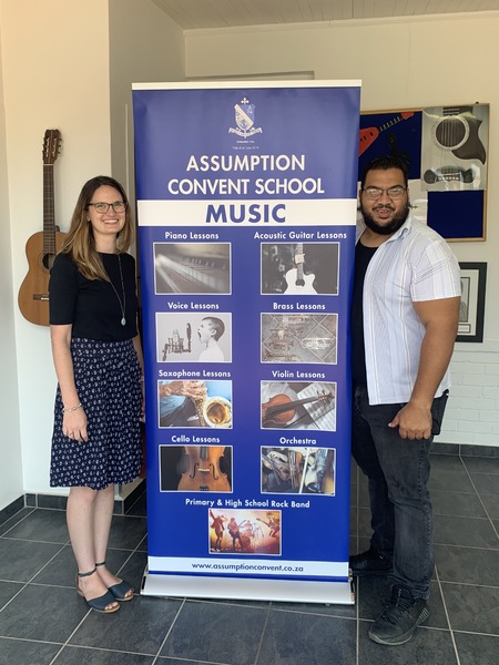 Our music banner promoting the instrumental lessons at our music centre. 