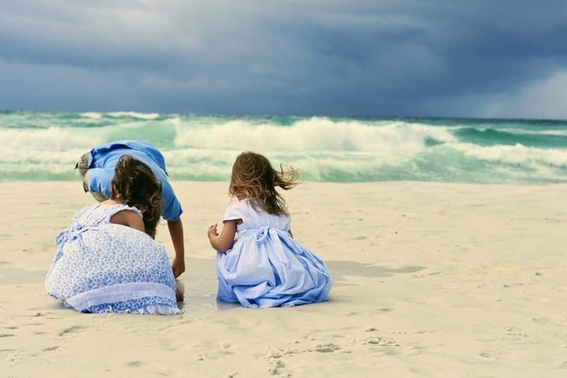 At the Beach - Family Photography