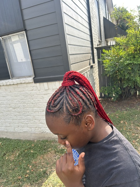 Kids Braided Ponytail