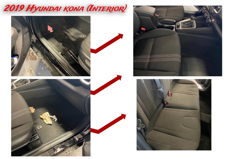 Interior Perfection: Witness the Stunning Transformation of a 2019 Hyundai Kona.