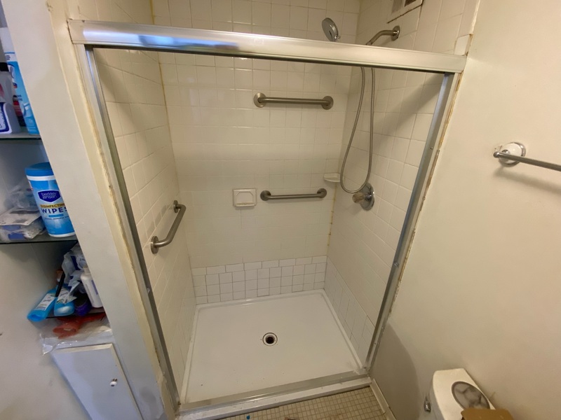 Shower remodel — in progress
