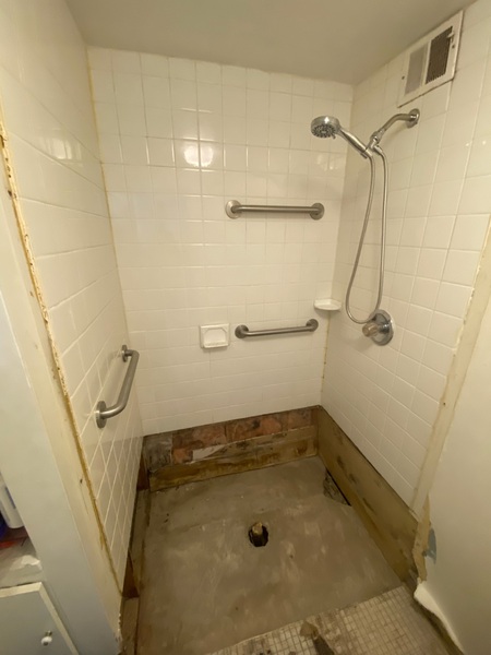 Shower remodel — in progress
