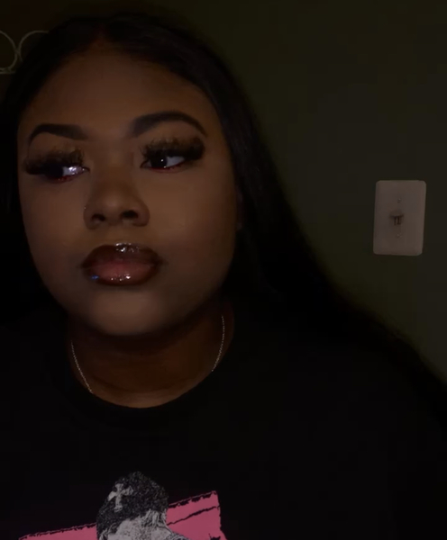 Natural glam with under eye glitter no eyeshadow 