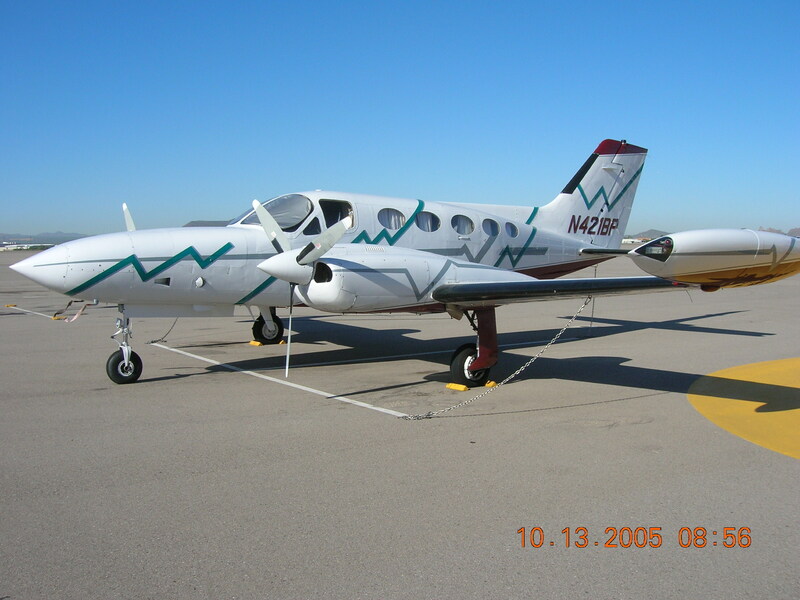 Cessna C-421B of which Dr. Brown was one of three owners