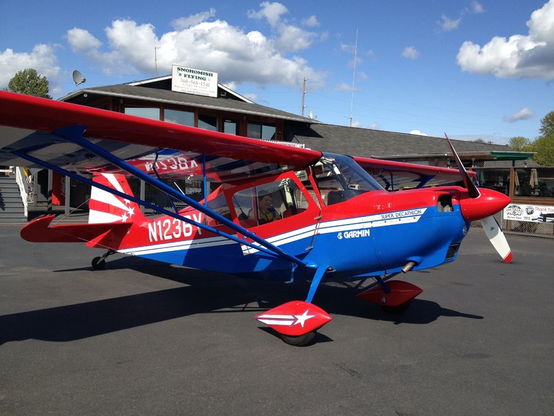 Dr. Brown's former Super Decathlon for aerobatic flight.