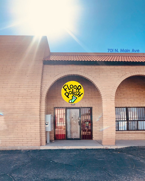 Front of our building and studio entrance.