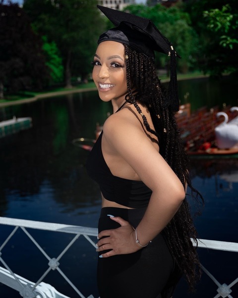 A graduation portrait photoshoot