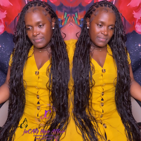 Knotless Bohemian Box Braids