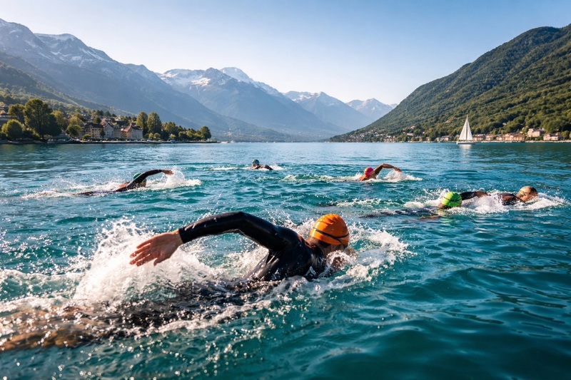 Stage natation eau libre et technique à Annecy