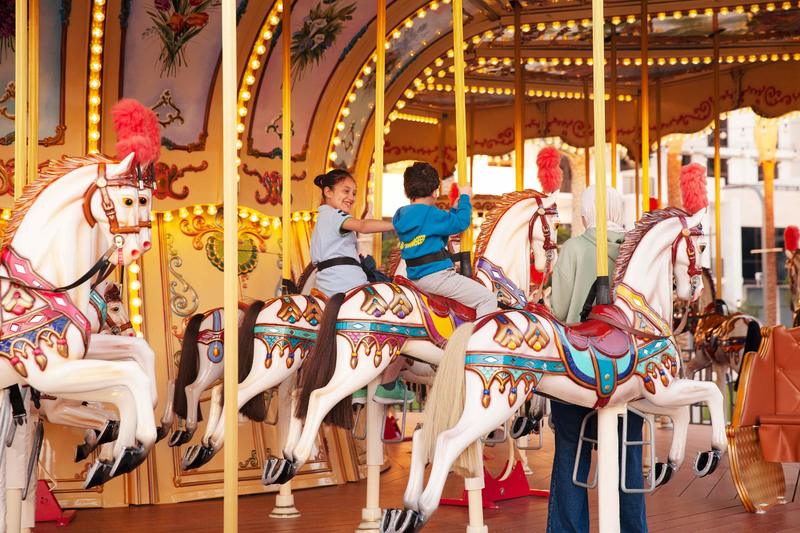 A joyful ride on the carousel