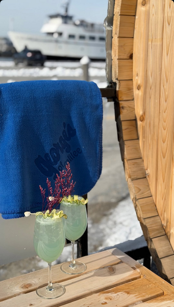 Oceanfront sauna experience at George’s of Galilee in Port of Galilee, Narragansett RI