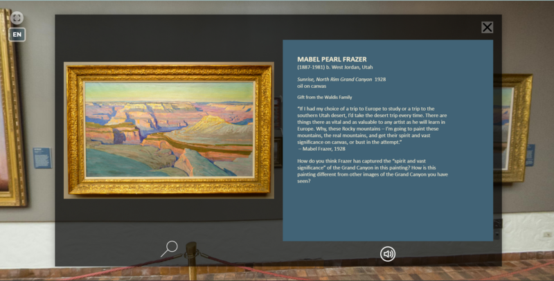 Mabel Pearl Frazer;
Sunrise, North Rim Grand Canyon 1928