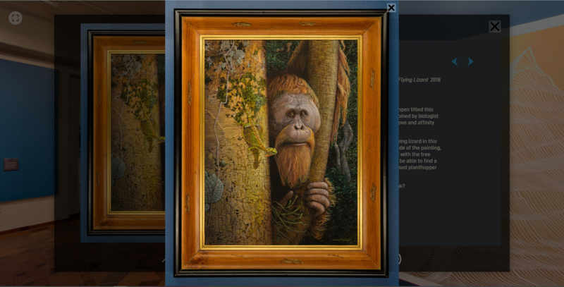 Carel Brest van Kempen,
Biophilia II--Tapanuli Orang-utan & Great Flying Lizard 2018