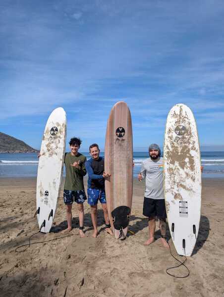 Antes de entrar al agua