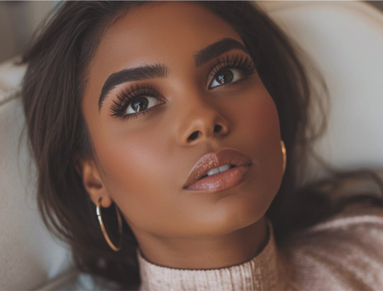 Eyebrow Sculpting w/ henna tint & Spiked lashed