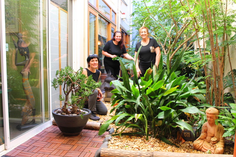 Claire Roeper (L), Melissa Page (center) and Angie Coward (R) -  We are Advanced Diploma qualified in Remedial Massage with many years of experience, accredited with ATMS and abide to their professional requirements and Code of Conduct.  
We are specialised in Hot Stone Massage that can be effectively applied to Remedial, Sports, Deep Tissue and De-Stress techniques.  The use of heated volcanic stones give you a deeply effective massage that allows you to enter into a deep and nurturing state of