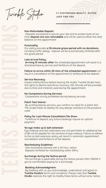 Please kindly read the terms and conditions before booking!