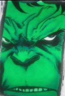 'The Hulk' Airbrush Portrait by Urban Exotic Instructor Armond