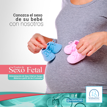 Prueba de el Sexo del bebé a partir de la 8va semana de embarazo.