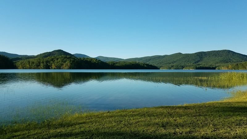 Carvins Cove Reservoir reached full pond in 1946 and impounds 6.5-billion gallons of water.  It is the primary source of drinking water for the Roanoke Valley.