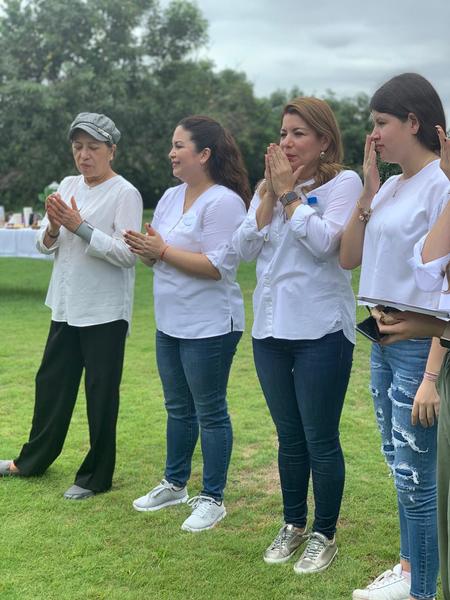 Anny Teran's team at Finca Botanica Farm and Distillery, November 2019
