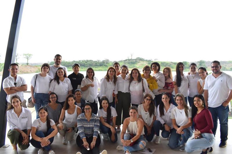Anny Teran's team at Finca Botanica Farm and Distillery, November 2019