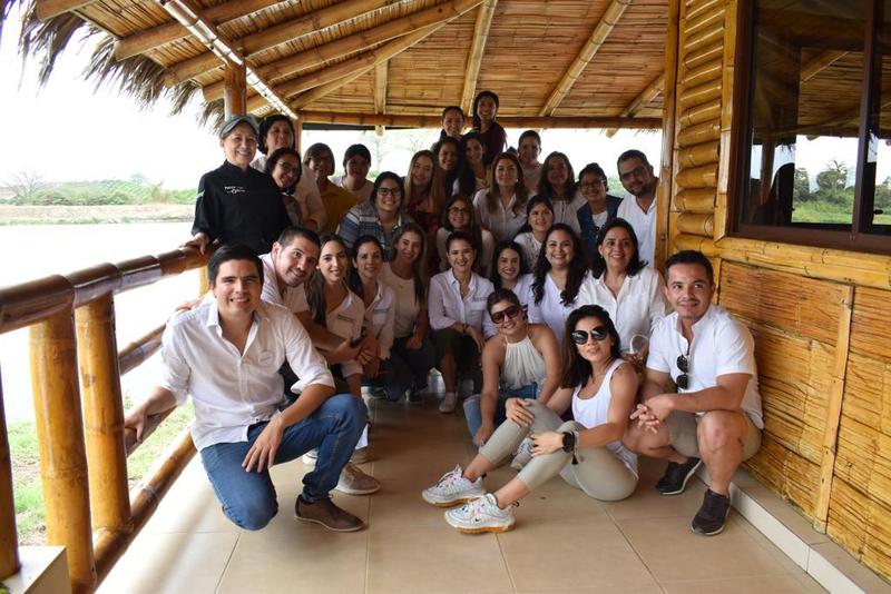 Anny Teran's team at Finca Botanica Farm and Distillery, November 2019