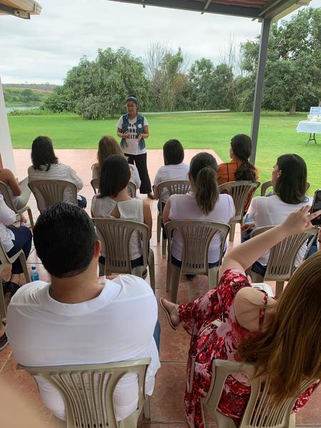 Anny Teran's team at Finca Botanica Farm and Distillery, November 2019