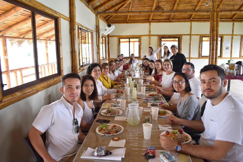 Anny Teran's team at Finca Botanica Farm and Distillery, November 2019