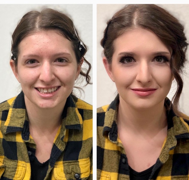 Airbrush Dramatic + false lash application $135.00