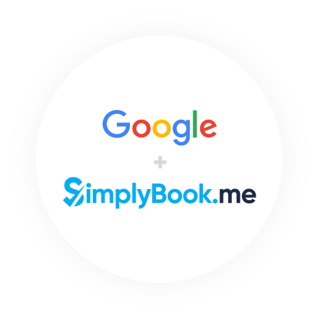 Google business and SimplyBook.me logo